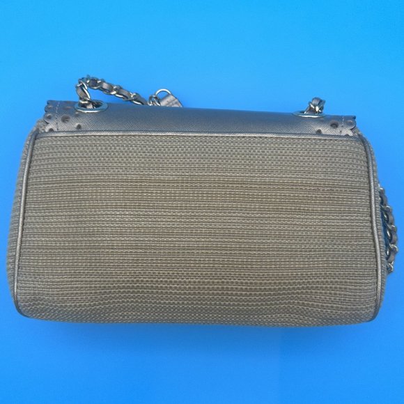 493. NWOT Michael Kors Violet Vivian Shoulder Bag / Crossbody Gold Metallic - Picture 8 of 10